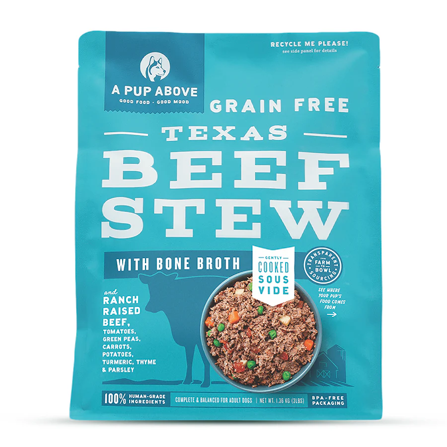 A Pup Above Frozen Texas Beef Stew 3 LB
