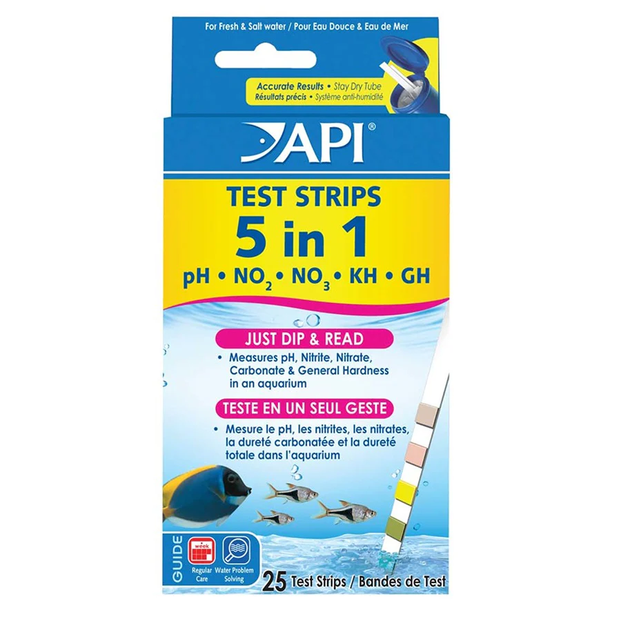 Aquarium Pharmaceuticals 5-In-1 Test Strip