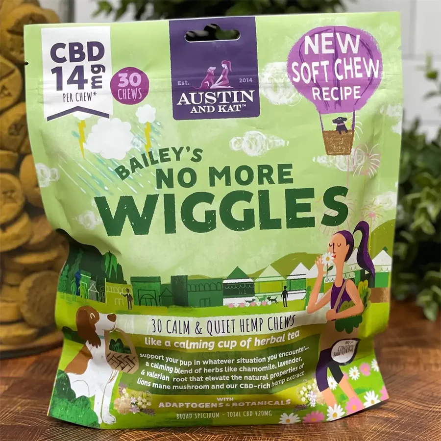 Austin and Kat Bailey's No More Wiggles Chew 14mg 10 OZ