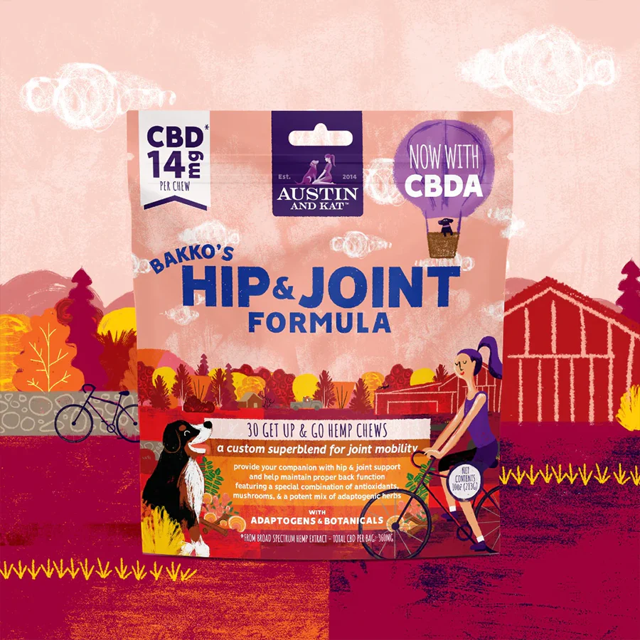 Austin and Kat Bakko's Hip & Joint Chew 14mg 10 OZ