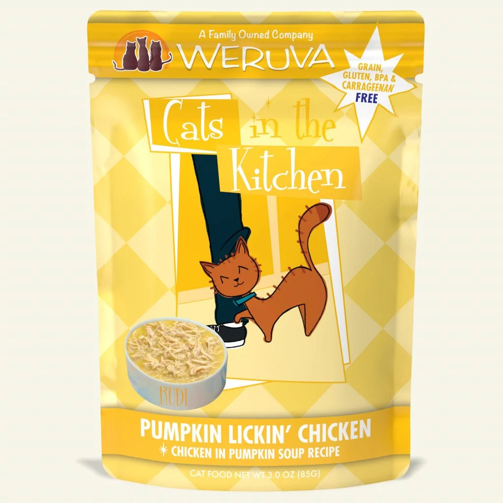Cats in the Kitchen Pouch Pumpkin Lickin' Chicken 3 OZ