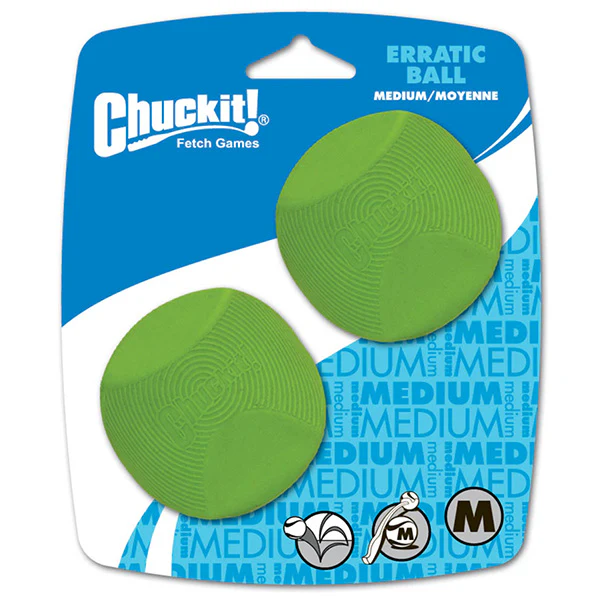 Chuckit Erratic Ball 2 PK MED
