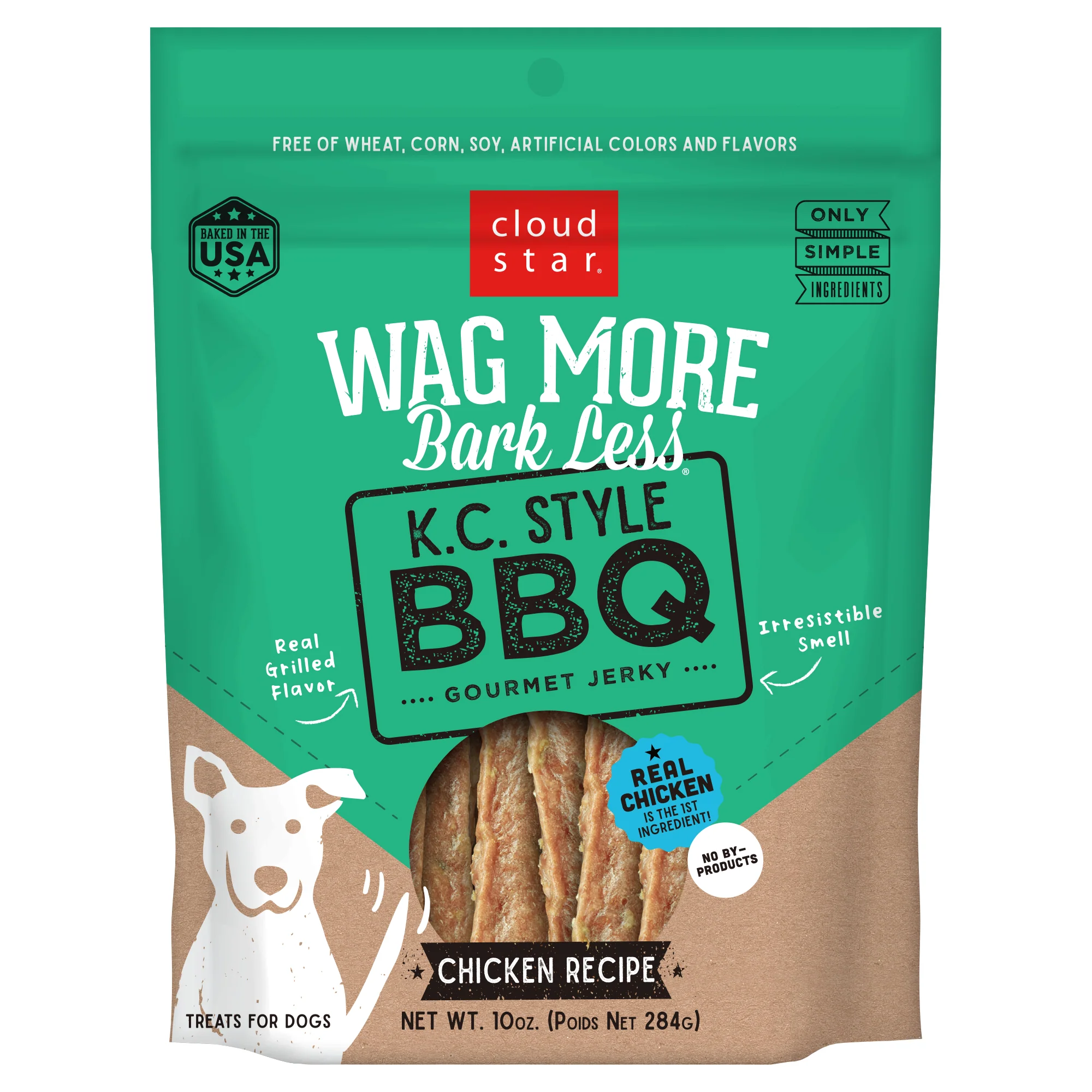 Wag More Bark Less Kansas City BBQ Jerky 10 OZ