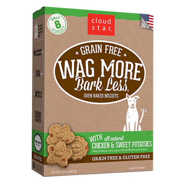 Cloudstar Wag More Bark Less Biscuits Chicken and Sweet Potatoes 14 OZ
