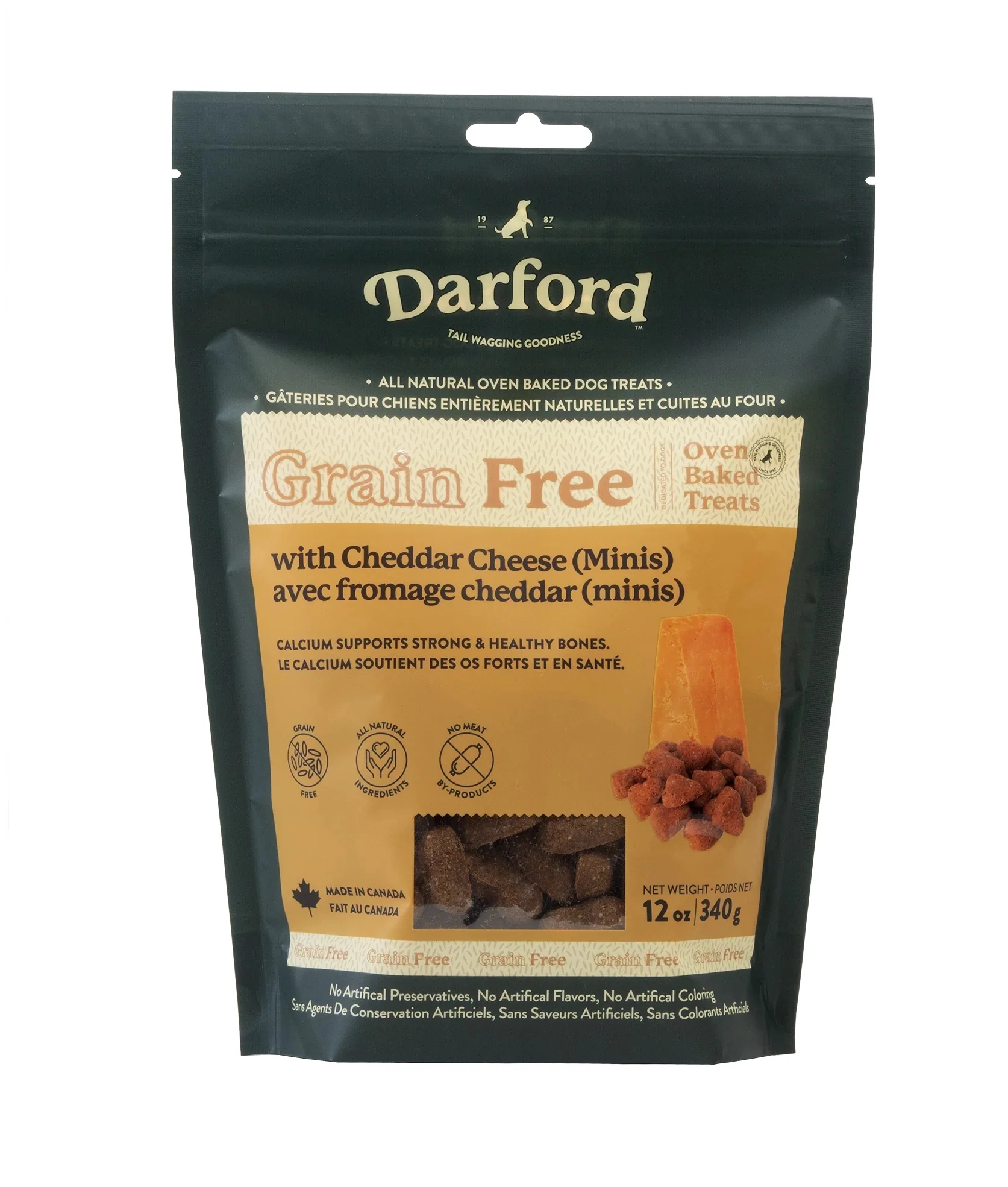 Darford Grain Free Cheddar Cheese Dog Treats 12 OZ