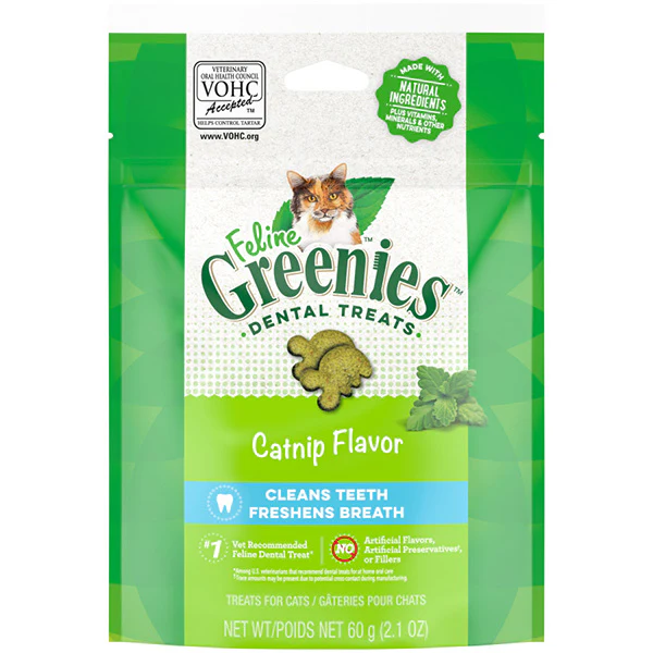 Feline Greenies Dental Treat Catnip 2.1 OZ