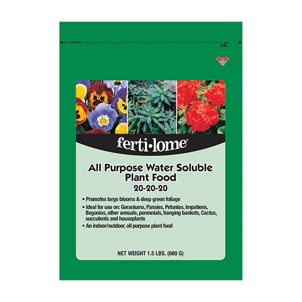 Fertilome AP Water Soluble Plant Food 20-20-20 8 OZ