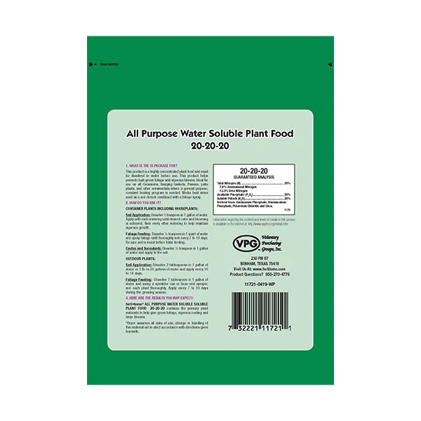 Fertilome AP Water Soluble Plant Food 20-20-20 8 OZ - Image 2