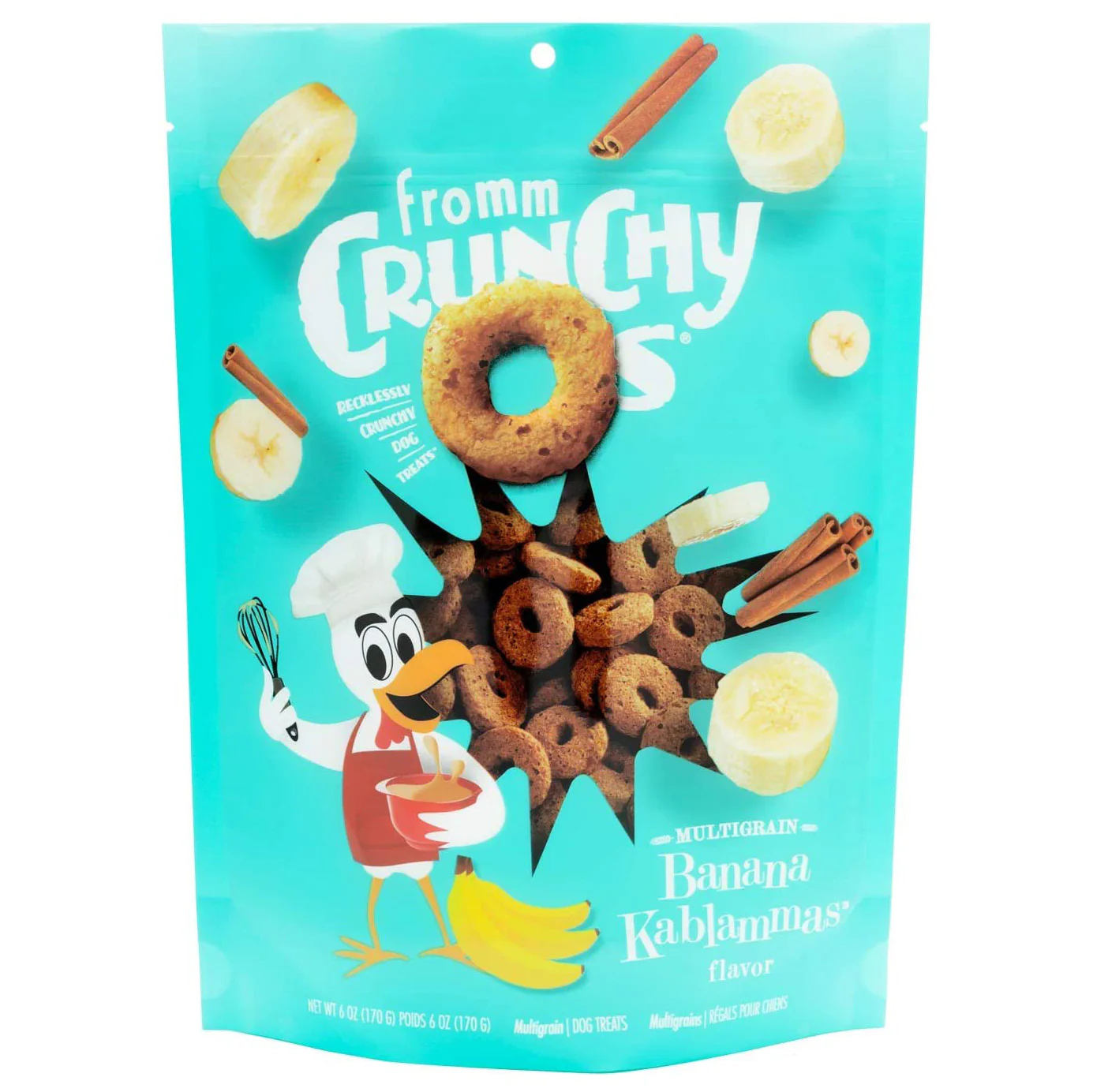 Fromm Crunchy O's Banana Kablammas Flavor Treats 6 OZ
