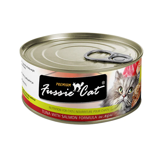 Fussie Tuna and Salmon Can 2.8 OZ