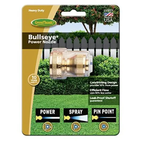 Green Thumb Bullseye Brass Power Nozzle .75 IN