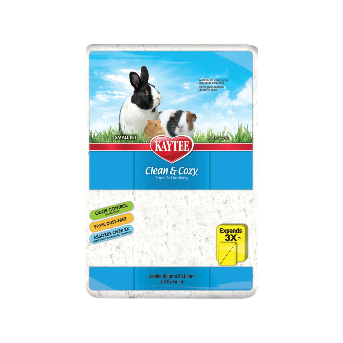 Kaytee Clean and Cozy White Bedding 85 L