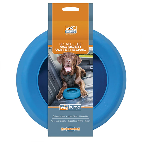 Kurgo Splash Free Wander Bowl Blue