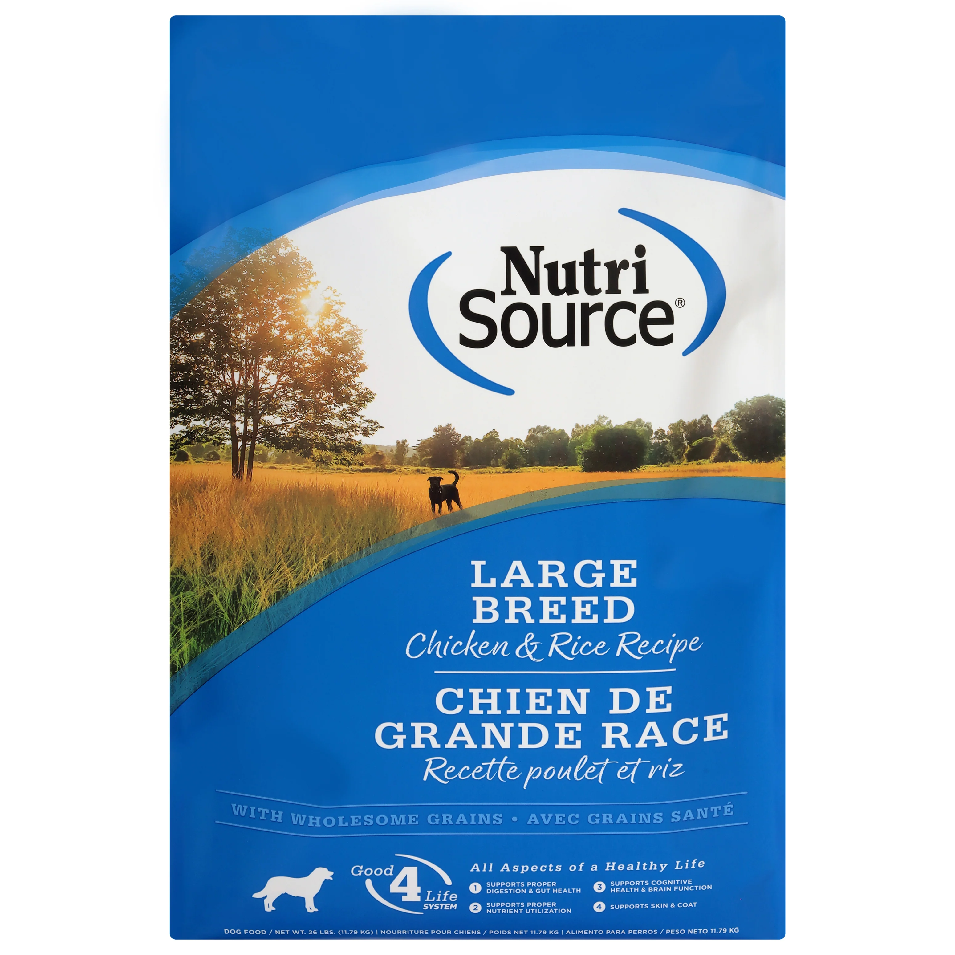 NutriSource Chicken and Rice for Large Breed Adult Food 26 LB