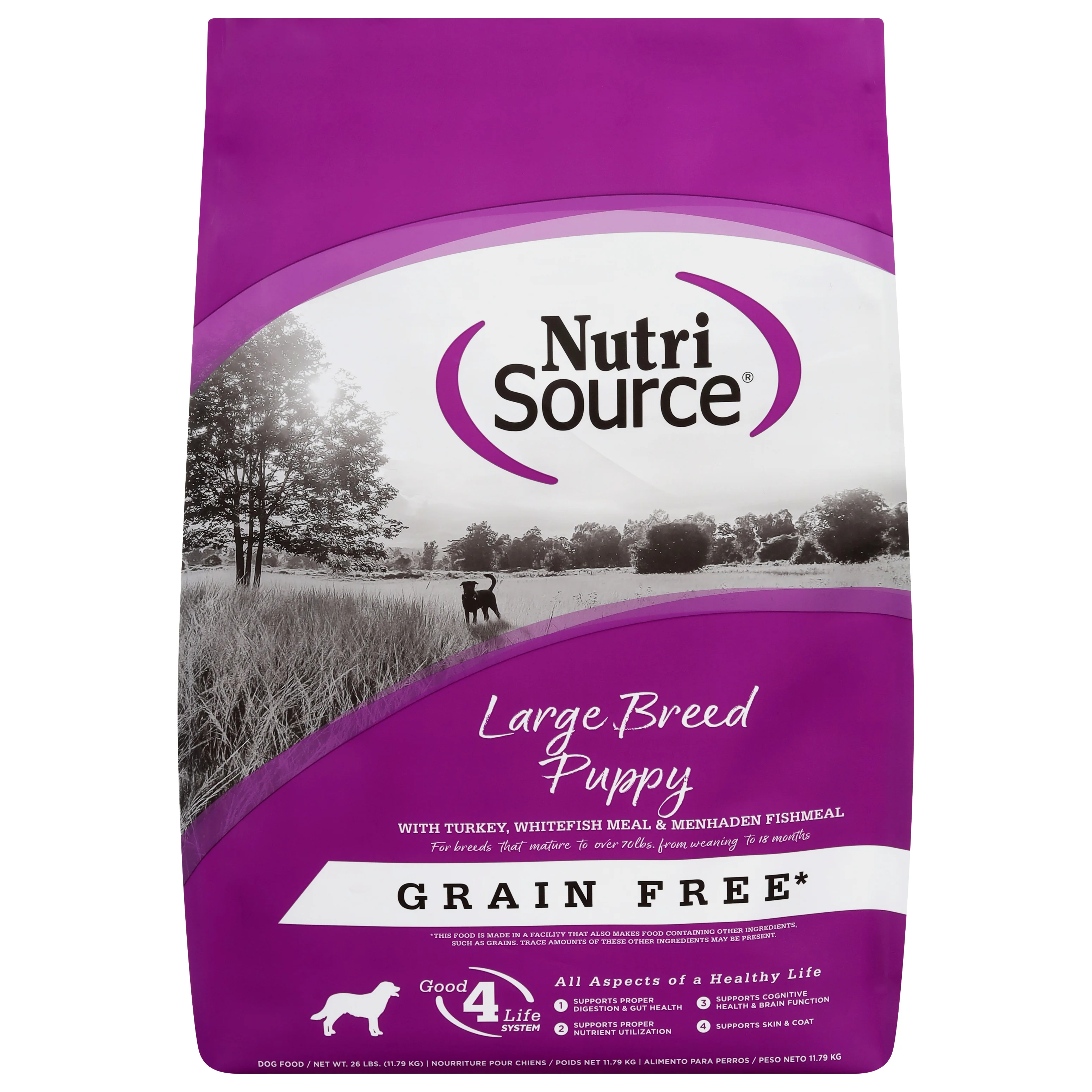 NutriSource Dog Food Large Breed Puppy Turkey 26 LB