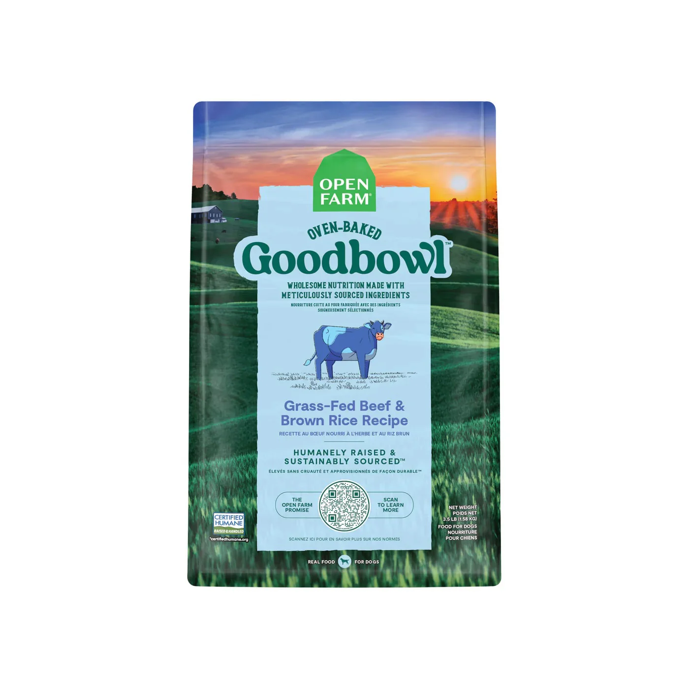 Open Farm Goodbowl Dry Dog Food Beef and Brown Rice 22 LB