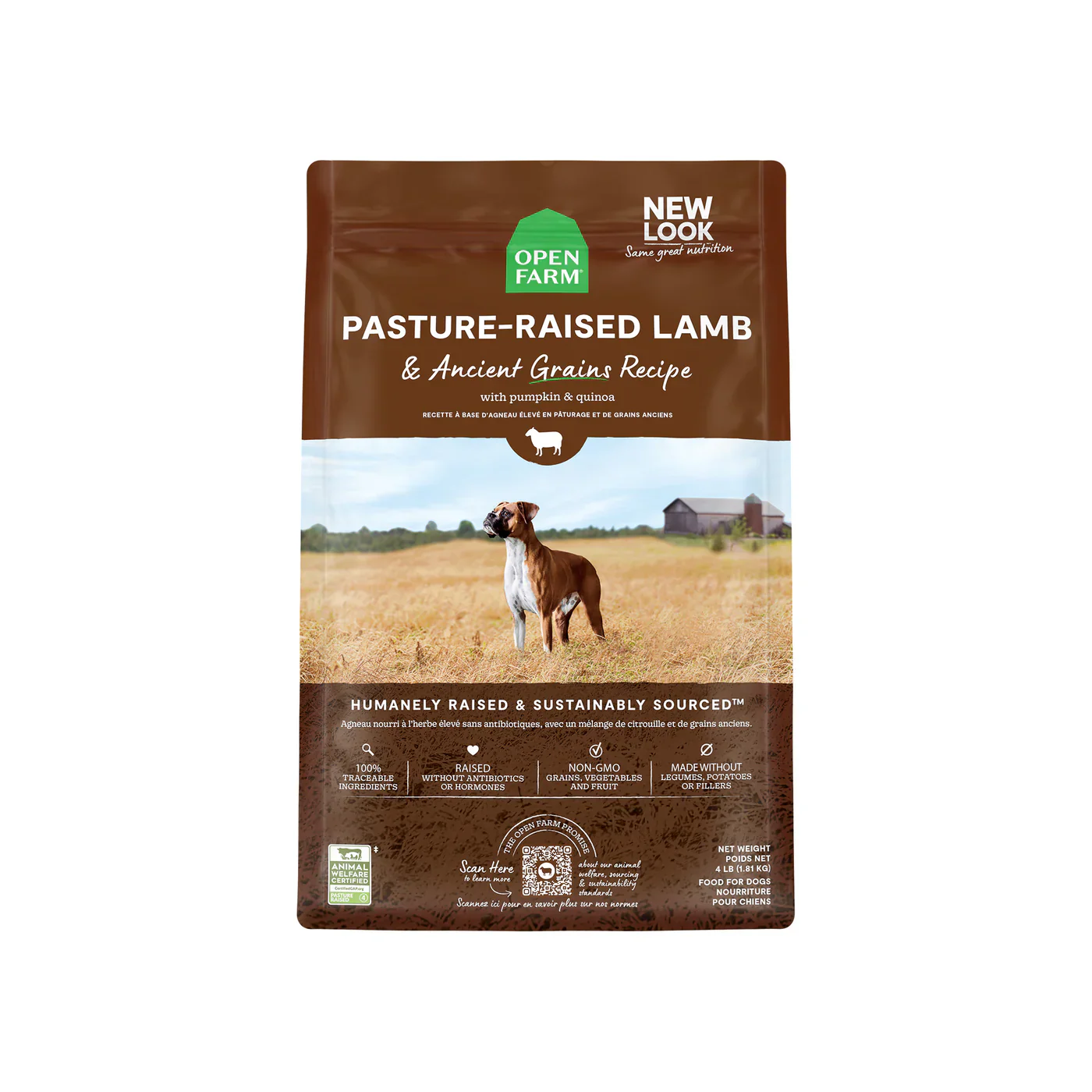 Open Farm Pasture-Raised Lamb and Ancient Grains 22 LB