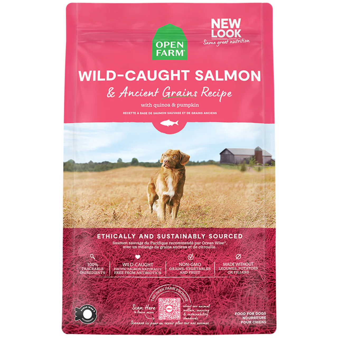 Open Farm Wild Caught Salmon and Ancient Grains 22 LB