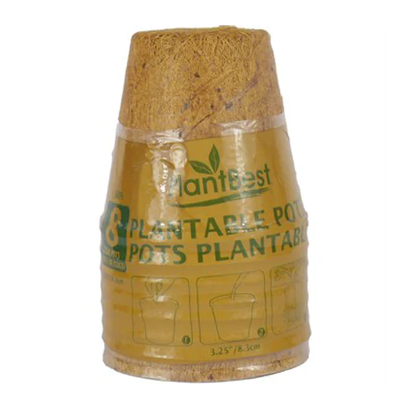 Planters Pride Fiber Grow Pots 3 IN 8 PK
