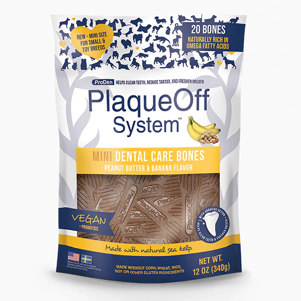Plaque-Off Bone Mini Peanut Butter Banana Fusion 20 CT