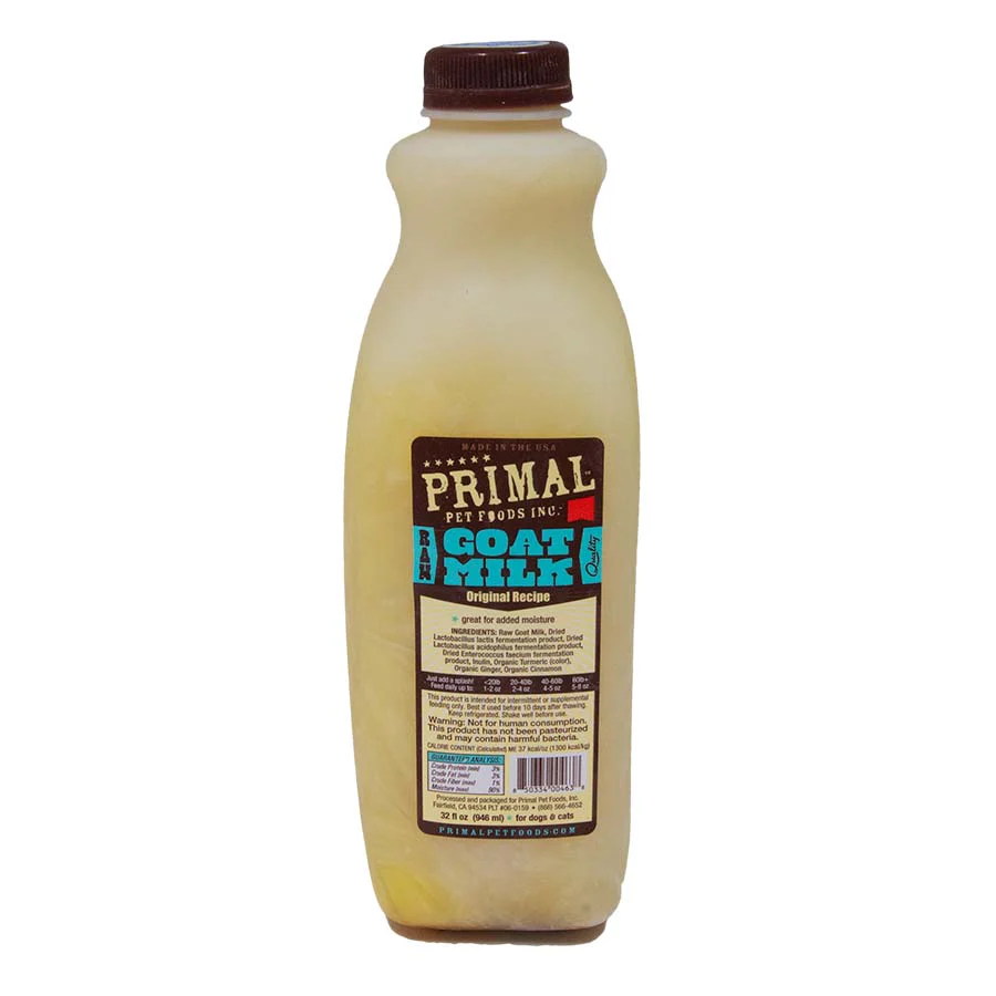 Primal Frozen Raw Goat Milk 32 OZ