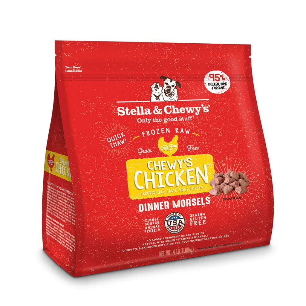 Stella and Chewy's Frozen Chicken Dinner Morsels 4 LB
