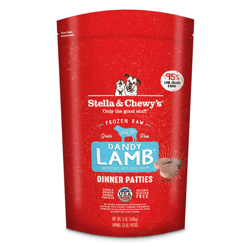 Stella and Chewy's Frozen Dandy Lamb Dinner Patties 6 LB