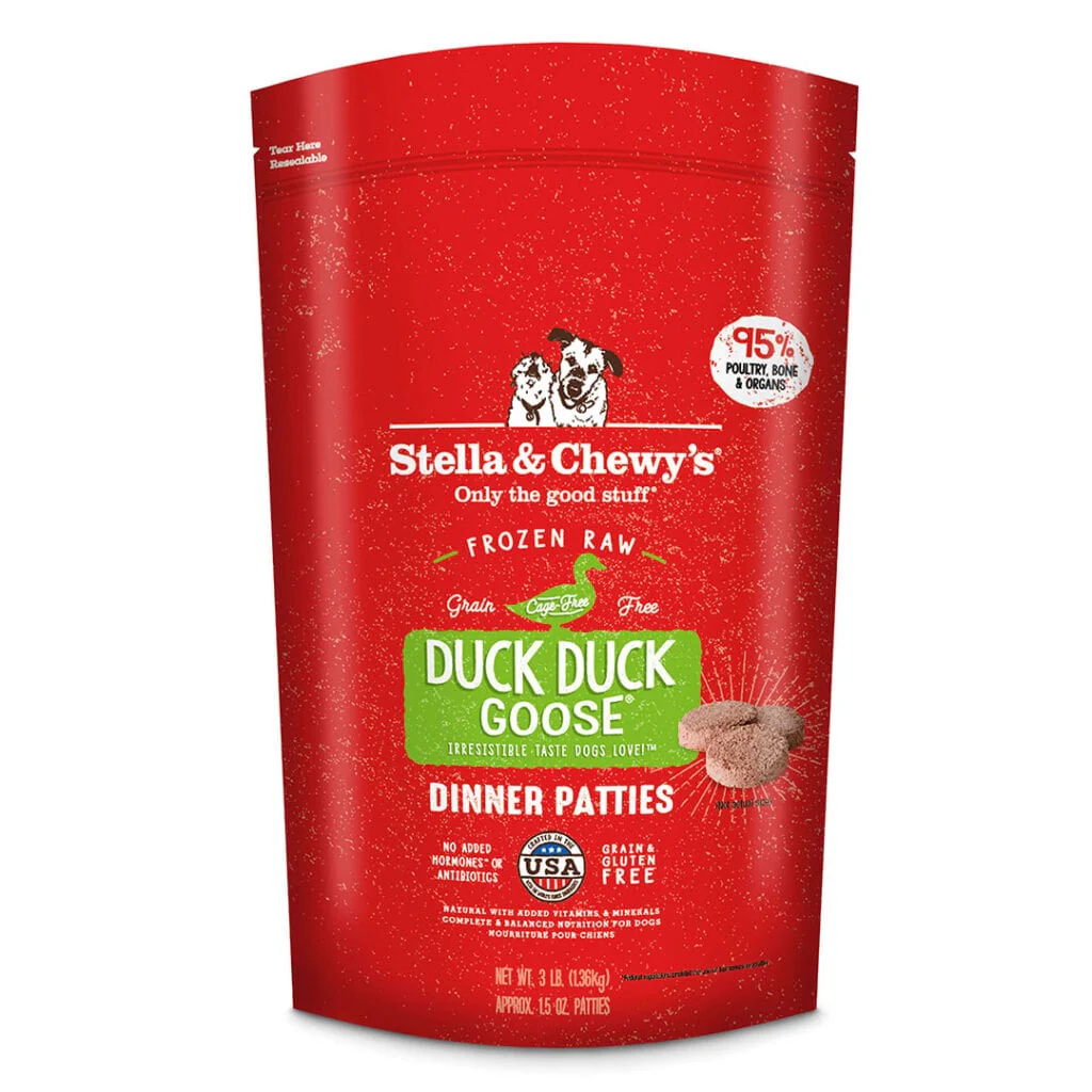 Stella and Chewy's Frozen Duck Goose Dinner Patties 6 LB