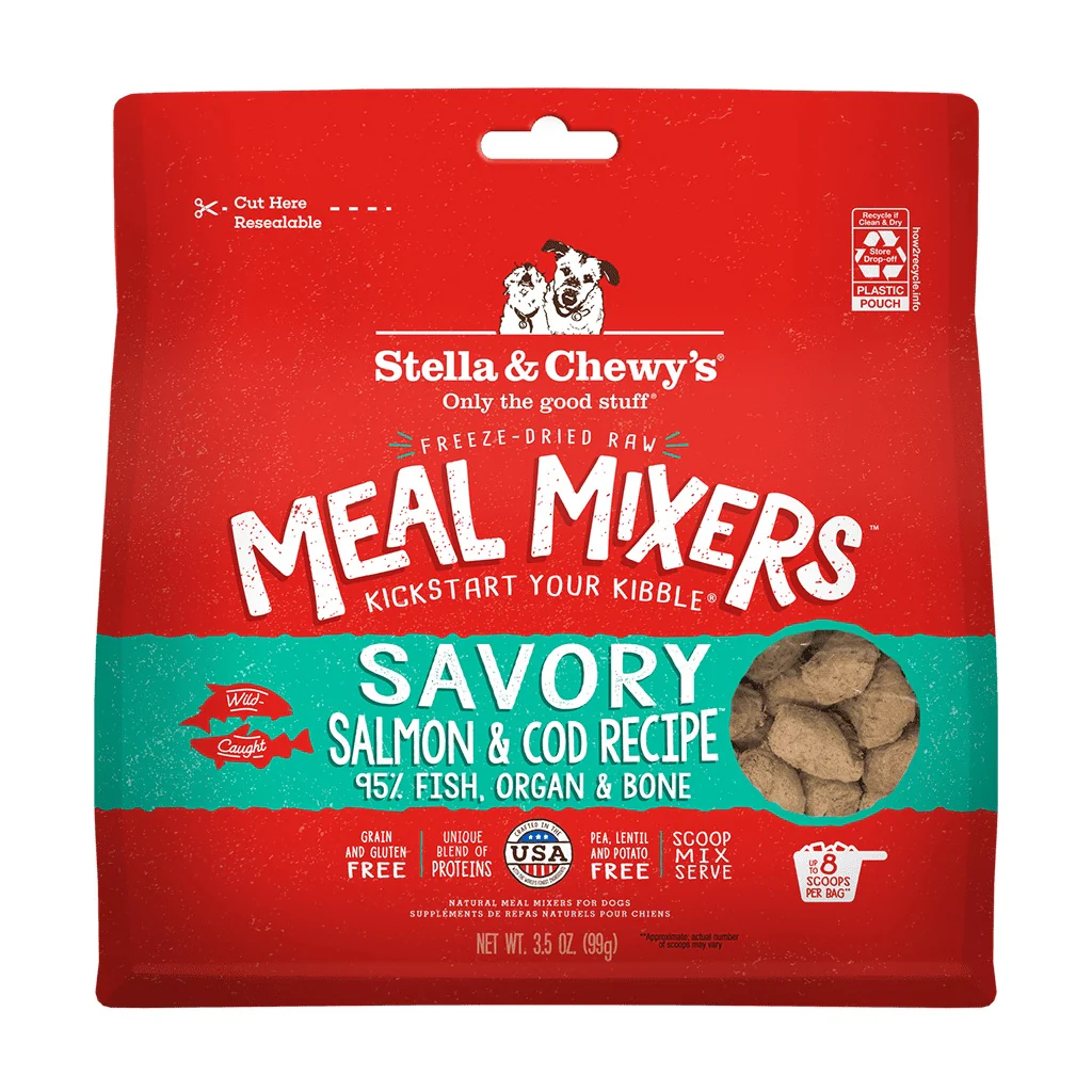 Stella and Chewy's Freeze Dried Salmon and Cod Meal Mixer 3.5 OZ