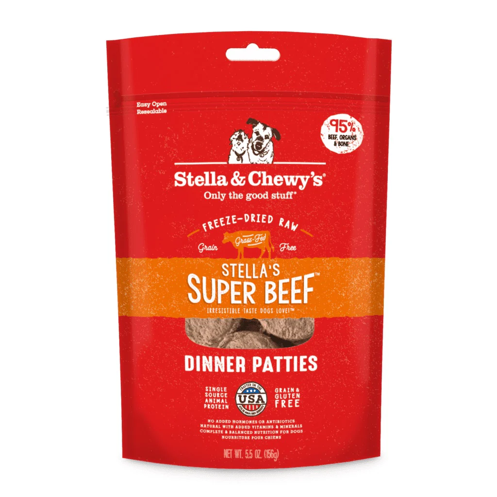Stella and Chewy's Freeze Dried Super Beef Patties 14 OZ