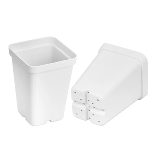 SunPack Square Pot White 2.5 IN