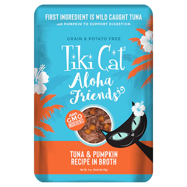Tiki Cat Aloha Friends Tuna with Pumpkin 2.8 OZ