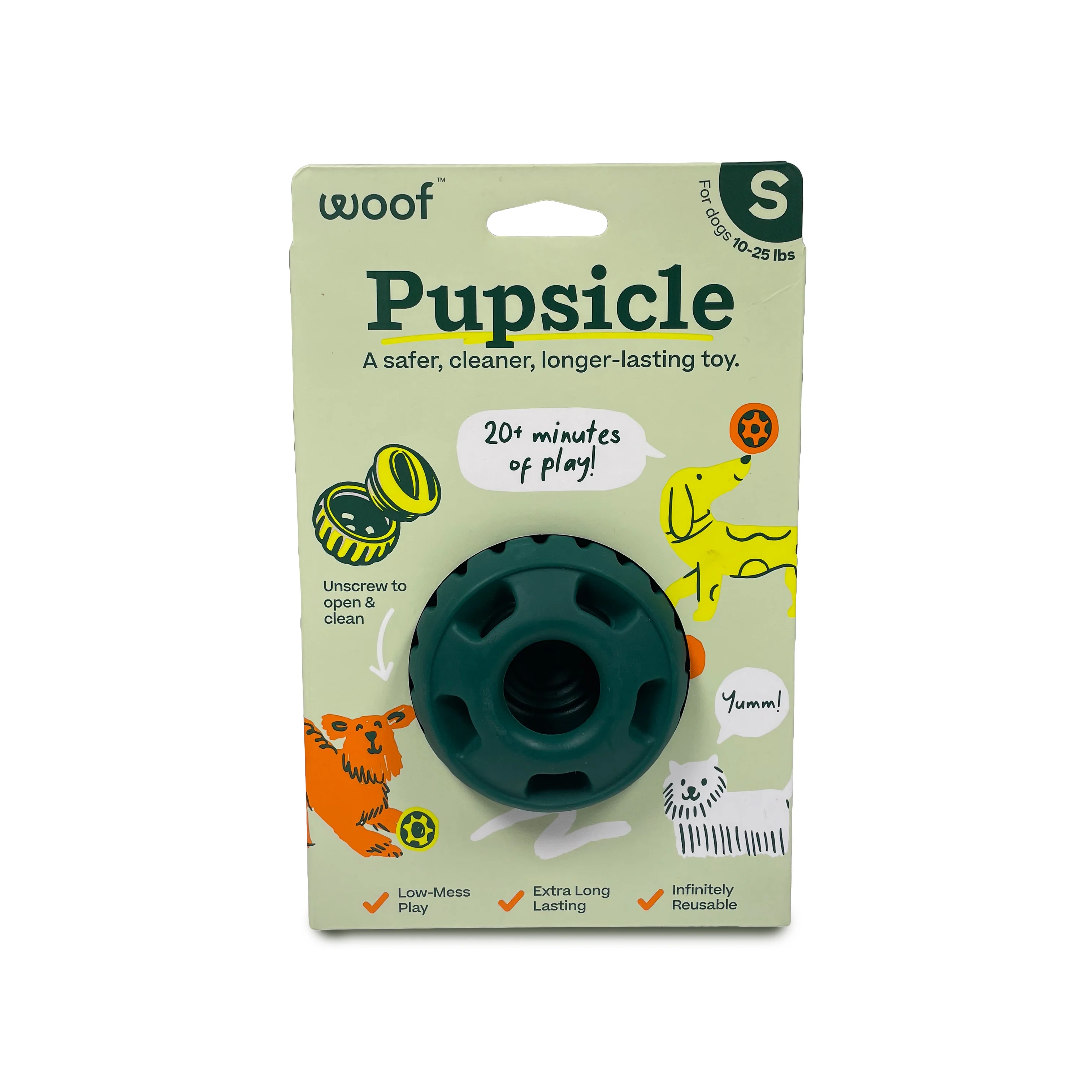 Woof Pupsicle Green SM