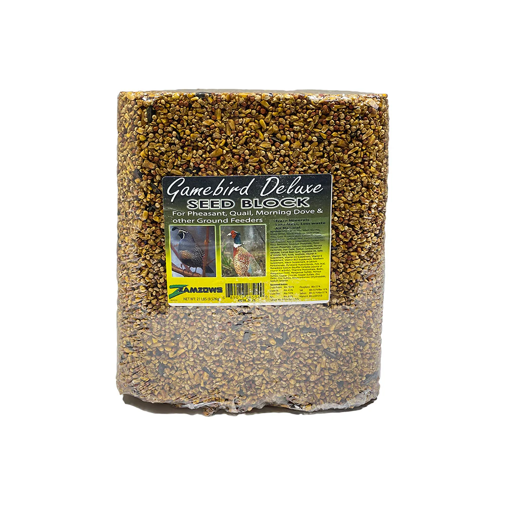 Zamzows Gamebird Deluxe Seed Block 21 LB