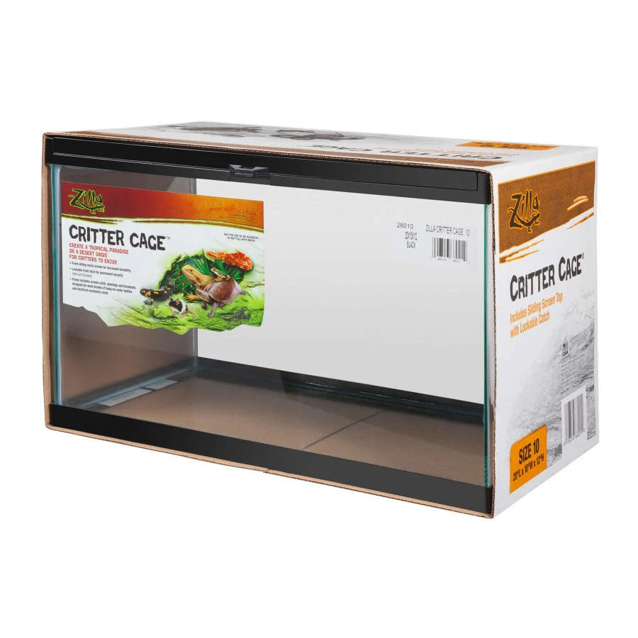 Zilla Critter Cage Black 10 GAL